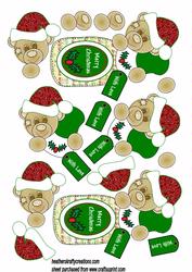 Christmas Champagne Teddy Toppers