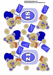 18/21 Champagne Teddy Blue