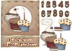 Chocolate Cupcakes Easel