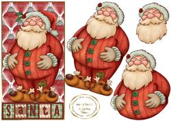 Dl Santa Card Front and Layers