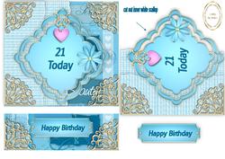 21st Easel Card