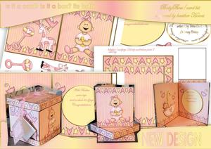 New Baby Girl Box/card