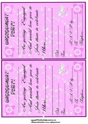 Engagement Invites Pink