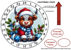 new advent clock highland coo