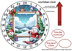 new advent clock ski slope