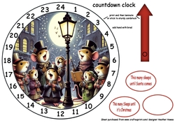 new advent clock carol singing mice