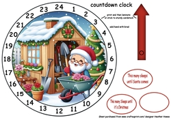 new advent christmas garden clock