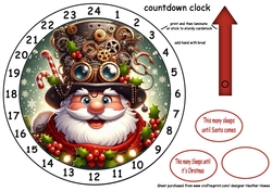 advent clock steam punk santa 1