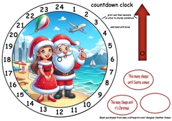 advent clockchristmas down under