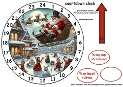advent clock victorian christmas