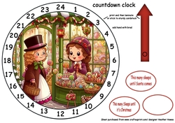 advent clock christmas candy shop