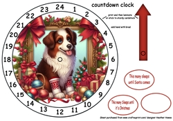 advent clock christmas doggy 4