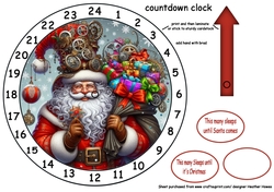 advent clock christmas steam punk santa 3