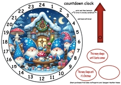 new advent count down clock a Christmas gnomes santas helpers