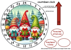 new advent count down clock a Christmas gnomes 2