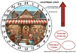 new advent count down clock a Christmas toyshop