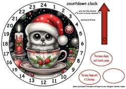newest advent clocks owl in a tea cup 2