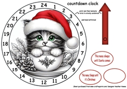 newest advent clocks cat in a tea cup 1