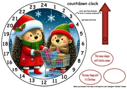 newest advent clocks hedgehogs christmas shopping