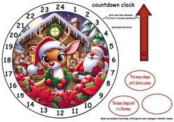 newest advent clocks rudolph