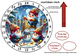 new advent calendar glitsy gnomes making a snowman