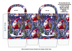 small gift bag santa segway red