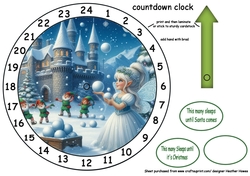 advent clock countdown princess1