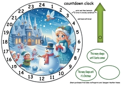 advent clock countdown princess 4