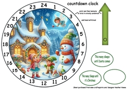advent clock countdown princess 7