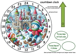 advent clock countdown snow fun