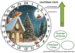advent clock night before christmas