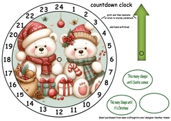 new advent clock fluffy teddys