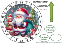 new advent clock christmas santa cute