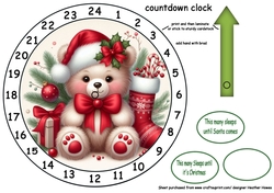 new advent clock christmas beary nice
