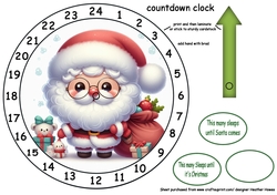 new advent clock christmas santa new