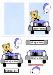Baby Boys 1st Birthday Car Toppers