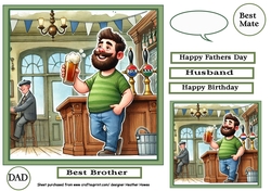 male quick card 3 bar brother