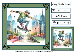 just skateboarding