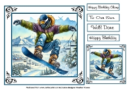just snowboarding