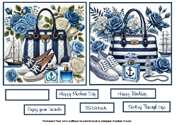Nautical handbag toppers