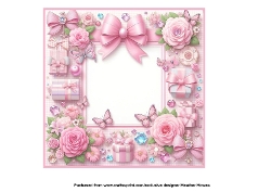 baby dresser in floral frame girl insert