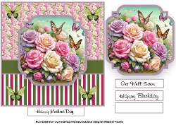 butterflies and roses