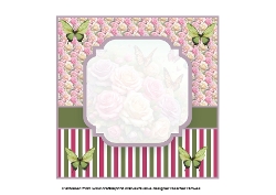butterflies and roses insert