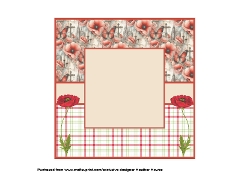 sympathy poppies and butterflies insert