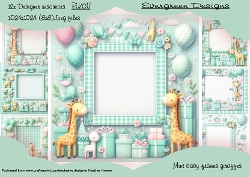 Baby Frames mint Giraffe