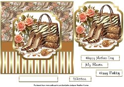 zebra print glam bags and handbags