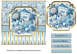 glam baby boy envelope