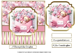 glam baby girl envelope