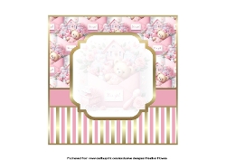 glam baby girl envelope insert