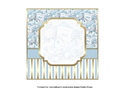 glam baby boy envelope insert
